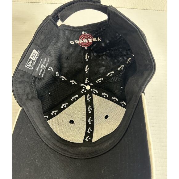 Men's cap hat Callaway RAZR Odyssey Hex Black Tour Golf 1 size adjustable Strap - Picture 5 of 6